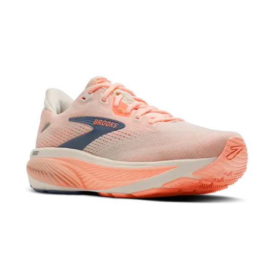 Cover image of Star White | Cyber Peach | Grey Brooks Ghost 18 Women's