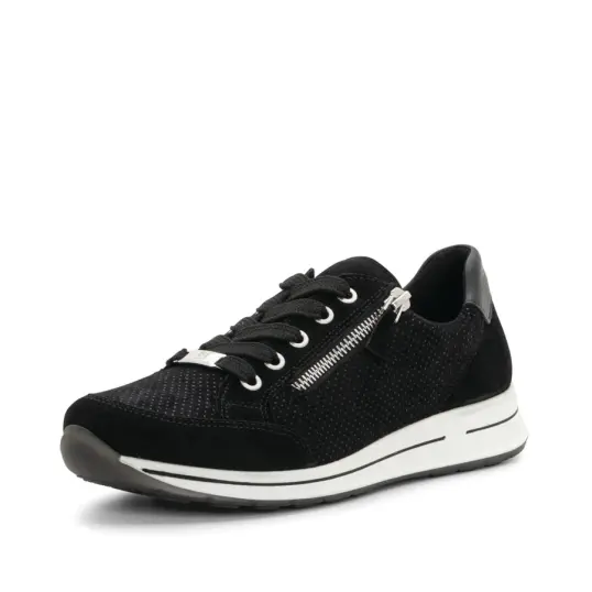Cover image of BLACK Ara Oleanna Zip Sneaker Women's