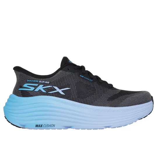 Cover image of Black | Blue Skechers Slip-Ins Max Cushioning Endeavour Hallandale Women's