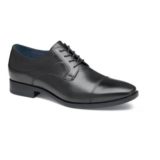 Cover image of BLACK FULL GRAIN Johnston & Murphy Gibbons Cap Toe Men's