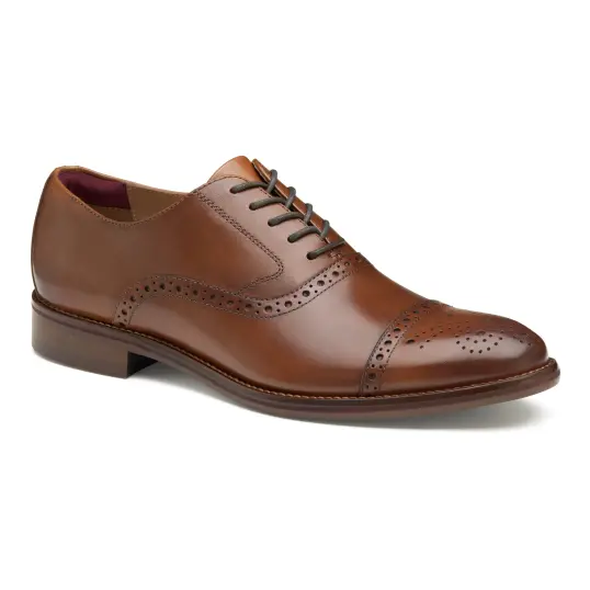 Cover image of TAN Johnston & Murphy Conard 2.0 Cap Toe Men's
