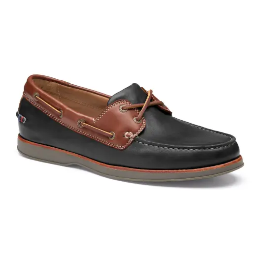 Cover image of Black | Brown Johnston & Murphy Monaco 2-Eye Boat Shoe Men's