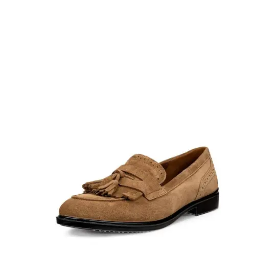 Cover image of Brown Ecco Dress Classic 15 Loafer Women's