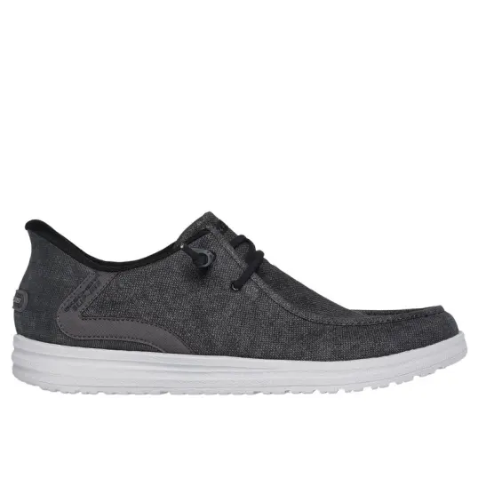 Cover image of BLACK/GRAY Skechers Slip-Ins Relaxed Fit Melson Coronado Men's