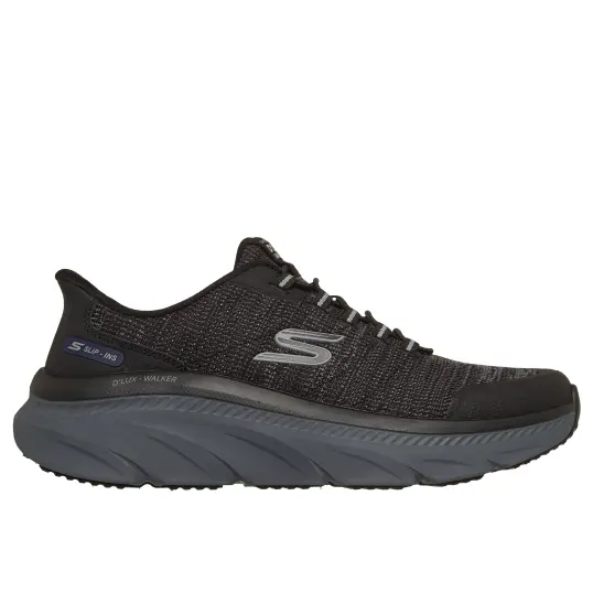 Cover image of Black Skechers Slip-Ins D'Lux Walker 3.0 Drevven Men's