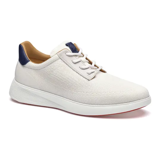 Cover image of White Johnston & Murphy Ackerson Knit Plain Toe Men's