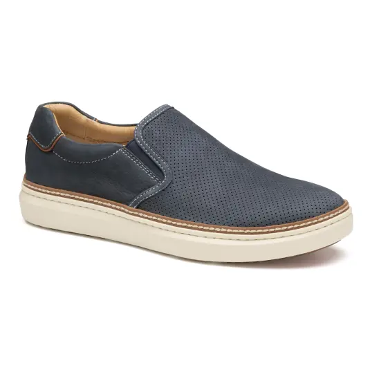 Cover image of Navy Johnston & Murphy Mcguffey 2 Perfed Slip On Men's