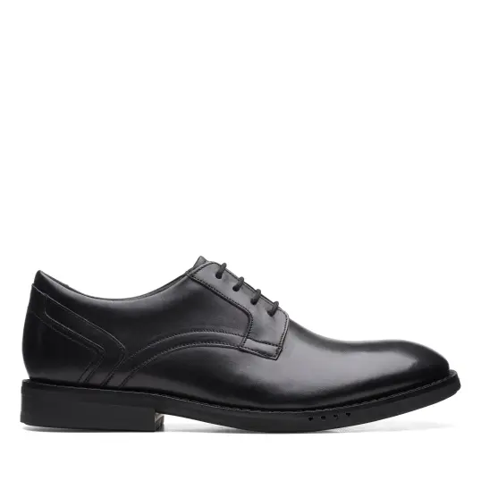 Cover image of Black Clarks Un Hugh Lace Men's