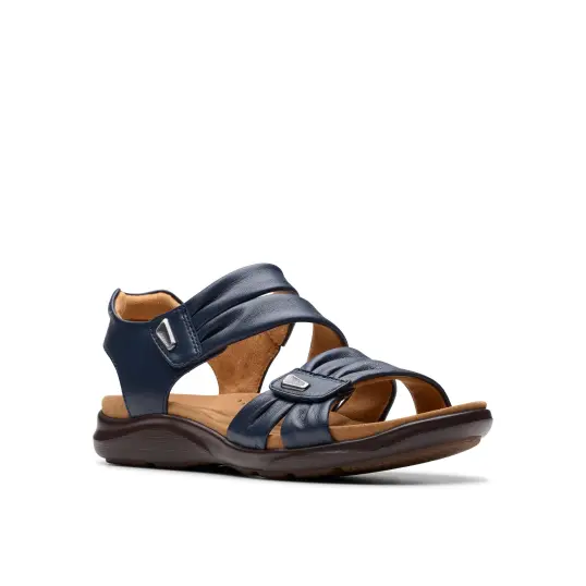 Cover image of Navy Leath Clarks Kitly Ave Women's