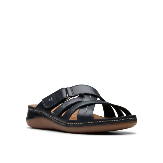 Cover image of BLACK LEAT Clarks Cecily Slide Women's