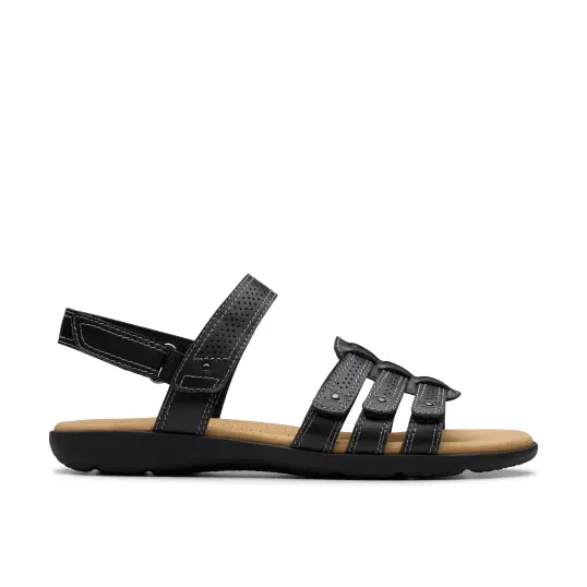 Cover image of BLACK LEATHER Clarks Elizabelle Kay Women's