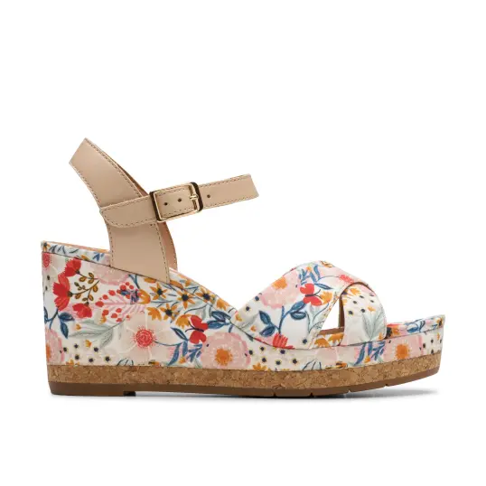 Cover image of White Clarks Chicly Floral Women's
