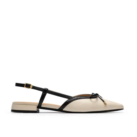 Cover image of CREAM LEATHER Clarks Sensa15 Bow Women's