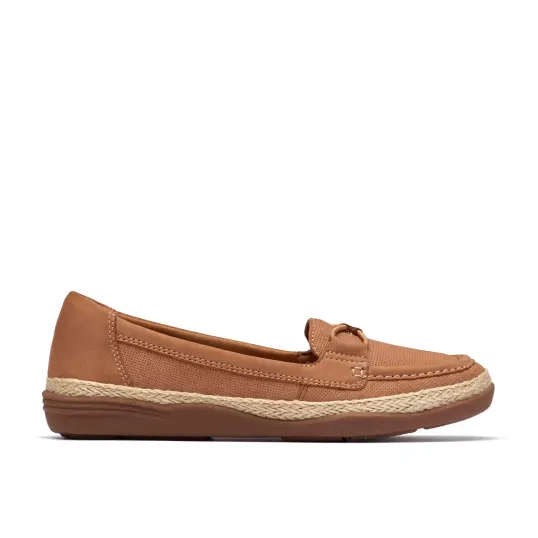 Cover image of TAN NUBUCK Clarks Elaina Milly Women's