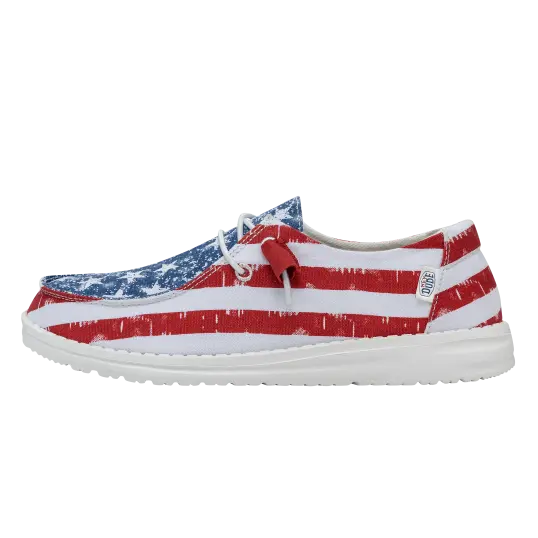 Cover image of STAR SPANGLED Hey Dude Wendy Americana Women's