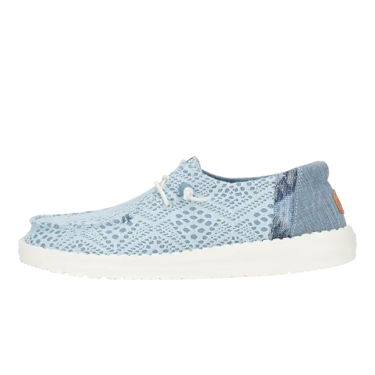 Cover image of Light Blue Hey Dude Wendy Boho Crochet Women's