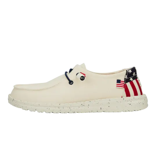 Cover image of OFF WHITE Hey Dude Wendy Americana Women's