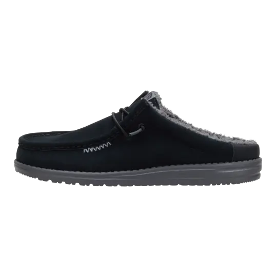 Cover image of Black/Smoke Grey Hey Dude Wally Slip Warmth Men's