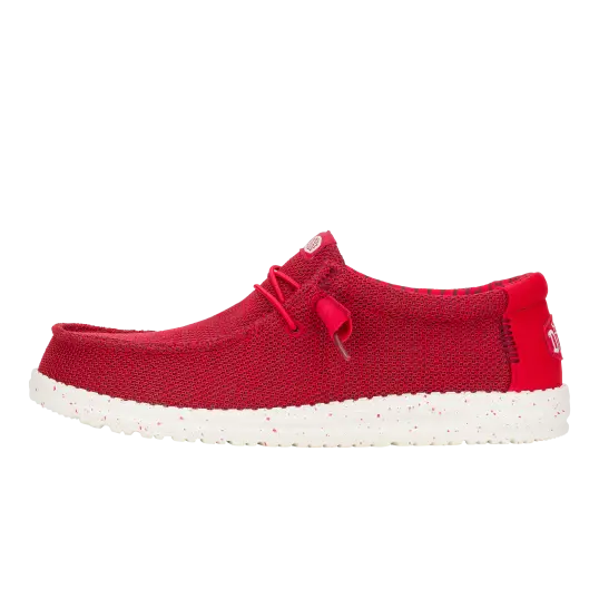Cover image of Red Hey Dude Wally Stretch Mesh Men's