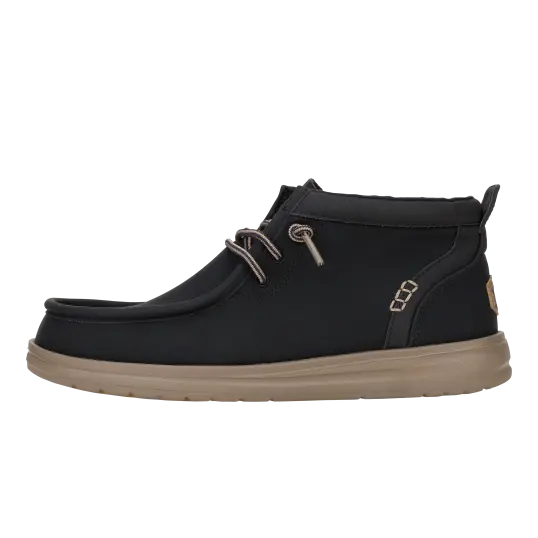 Cover image of BLACK/WALNUT Hey Dude Wally Mid Gripr Classic Men's