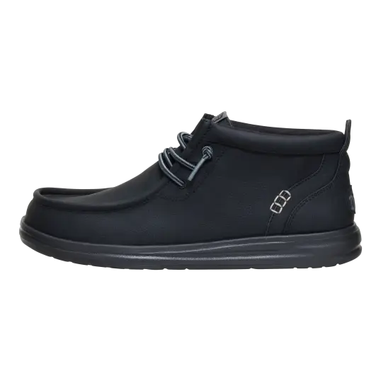 Cover image of Black/Black Hey Dude Wally Mid Gripr Classic Men's