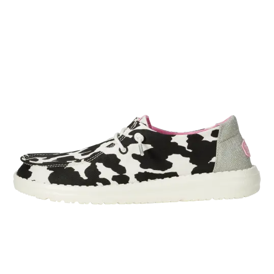 Cover image of BLACK WHITE Hey Dude Wendy Cowgirl sparkle Women's