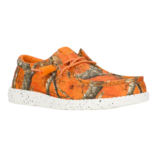 Cover image of Orange Hunting Camo Hey Dude Wally Realtree Edge Men's