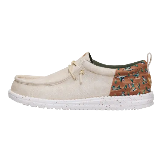 Cover image of Wood Ash/Multi Hey Dude Wally Funk Duck Print Men's