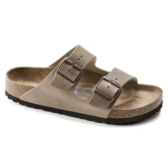 Cover image of TOBACCO Birkenstock Arizona Soft Footbed Oiled Leather Narrow Women's