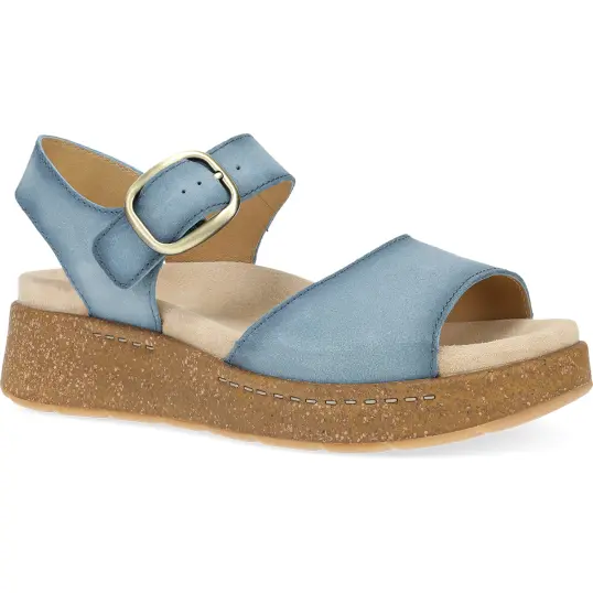 Cover image of Blue Burnished Suede Dansko Bianca Women's