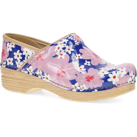 Cover image of Pink Bloom Patent Dansko Professional Women's