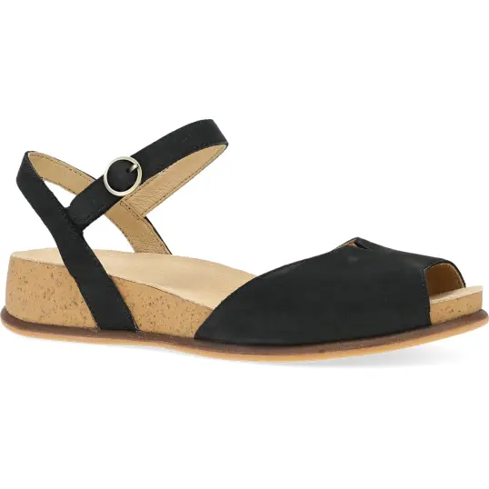 Cover image of Black Milled Nubuck Dansko Cass Women's