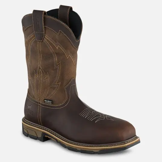 Cover image of DK BRN Irish Setter Marshall 11" Pull-On Non Metallic Toe Waterproof Men's