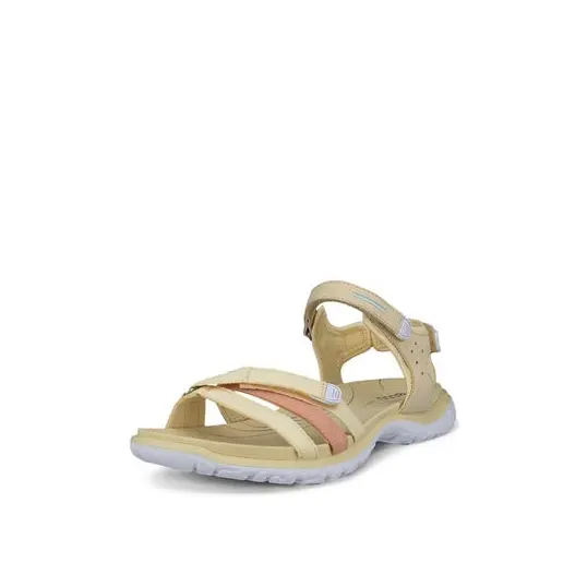 Cover image of STRAW/BRIGHT WHITE/DUSTY PEACH/STRAW Ecco Offroad Roam Sandal Women's