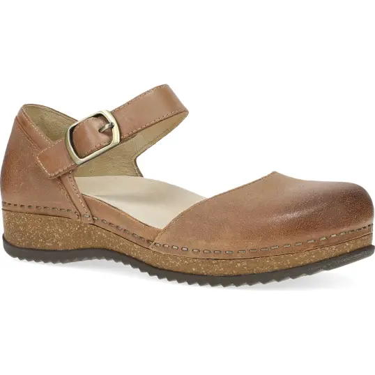 Cover image of Tan Burnished Suede Dansko Mae Women's