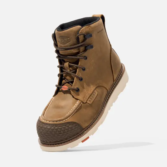 Cover image of Brown BRUNT Marin 6 In BRUNT Toe Waterproof Comp Toe Men's