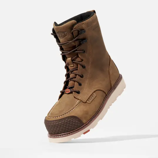 Cover image of BROWN BRUNT Marin 8 In BRUNT Toe Waterproof Comp Toe Men's