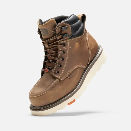 Cover image of DARK TAN BRUNT Marin 6 In Welted Soft Toe Men's