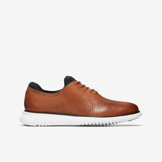 Cover image of BRITISH TAN|IVORY Cole Haan 2.Zerogrand Laser Wingtip Oxford Men's