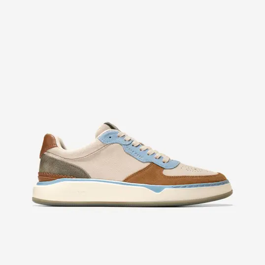 Cover image of Faded Denim Suede Cole Haan Grandpro Crossover Sneaker Men's