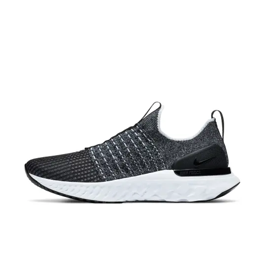 Cover image of BLACK/WHITE Nike React Phantom Run Flyknit 2 Men's