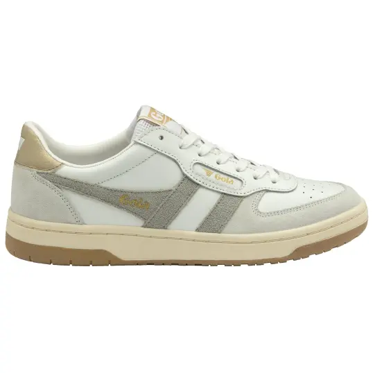 Cover image of WHT/LT GRY/GOLD Gola Hawk Women's