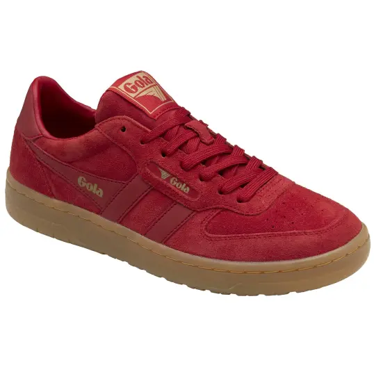 Cover image of Red/Gum Gola Hawk Suede 86 Women's