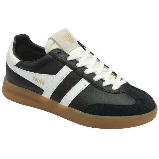 Cover image of BLACK/WHITE/GUM Gola Cyclone Leather Women's
