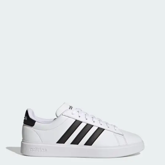 Cover image of Wht/Blk Adidas GRAND COURT 2.0 Men's