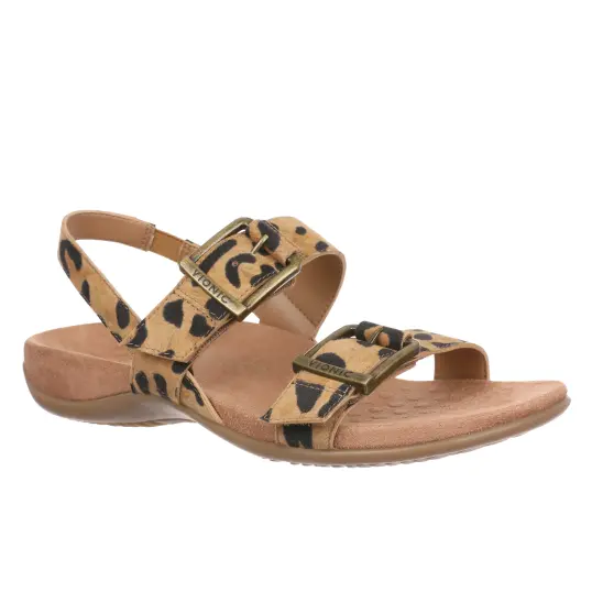 Cover image of Tan Leopard Suede Vionic Reese Women's