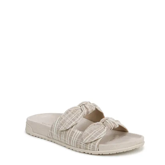 Cover image of Cream Stripe Canvas Vionic Elara Women's