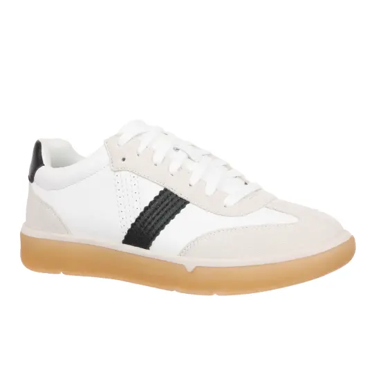 Cover image of White/Black Leather Vionic City Walk Women's