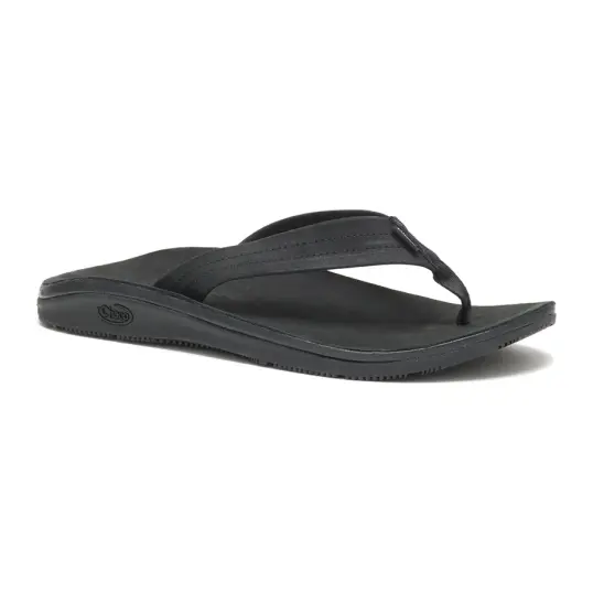 Cover image of BLACK Chaco Classic Leather Flip Men's