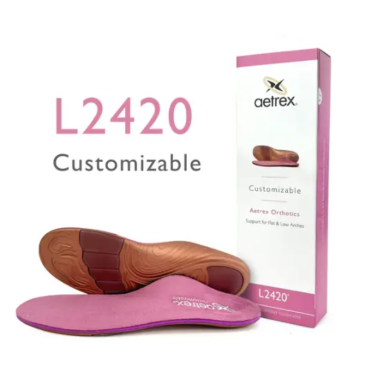 Cover image of PINK Aetrex Customizable Posted Orthotics Women's